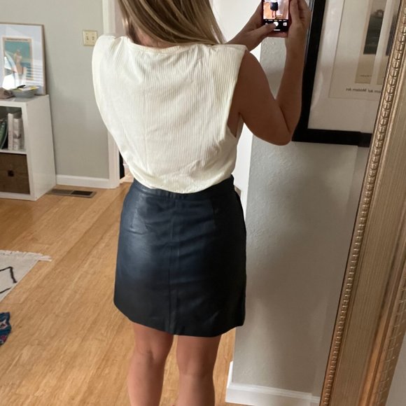 Topshop cream crop top size 6 - Picture 3 of 5